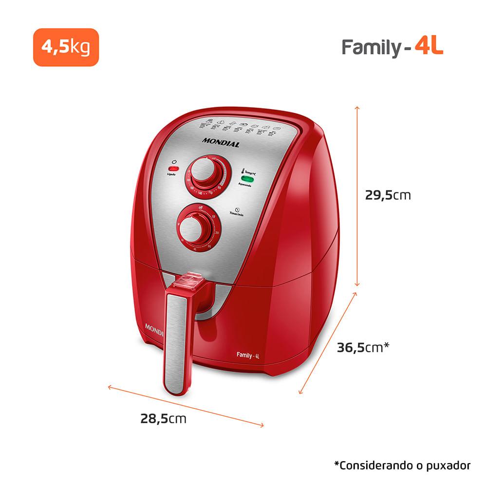 Fritadeira Sem Óleo Air Fryer 4L Mondial AFN-40-RI - 8