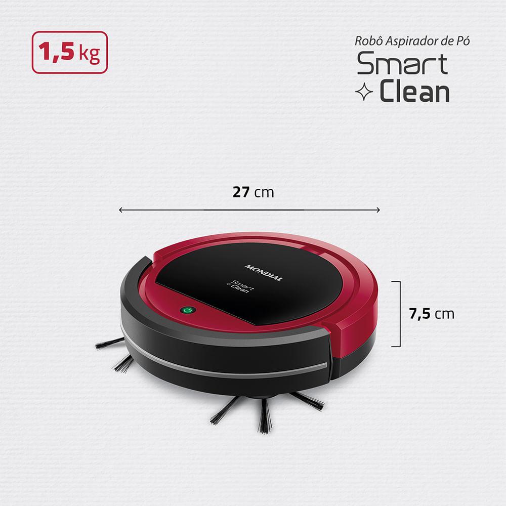 Robô Aspirador de Pó Smart Clean RB-07 - 8