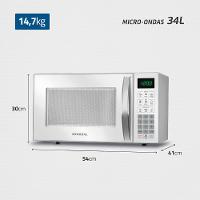 Micro-Ondas Mondial Branco 1400W MO-02-34-W - 2