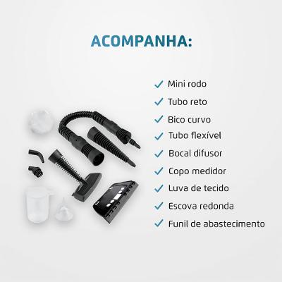 Higienizador Vapor Wash Mondial Amarelo e Preto 1000W HG-01