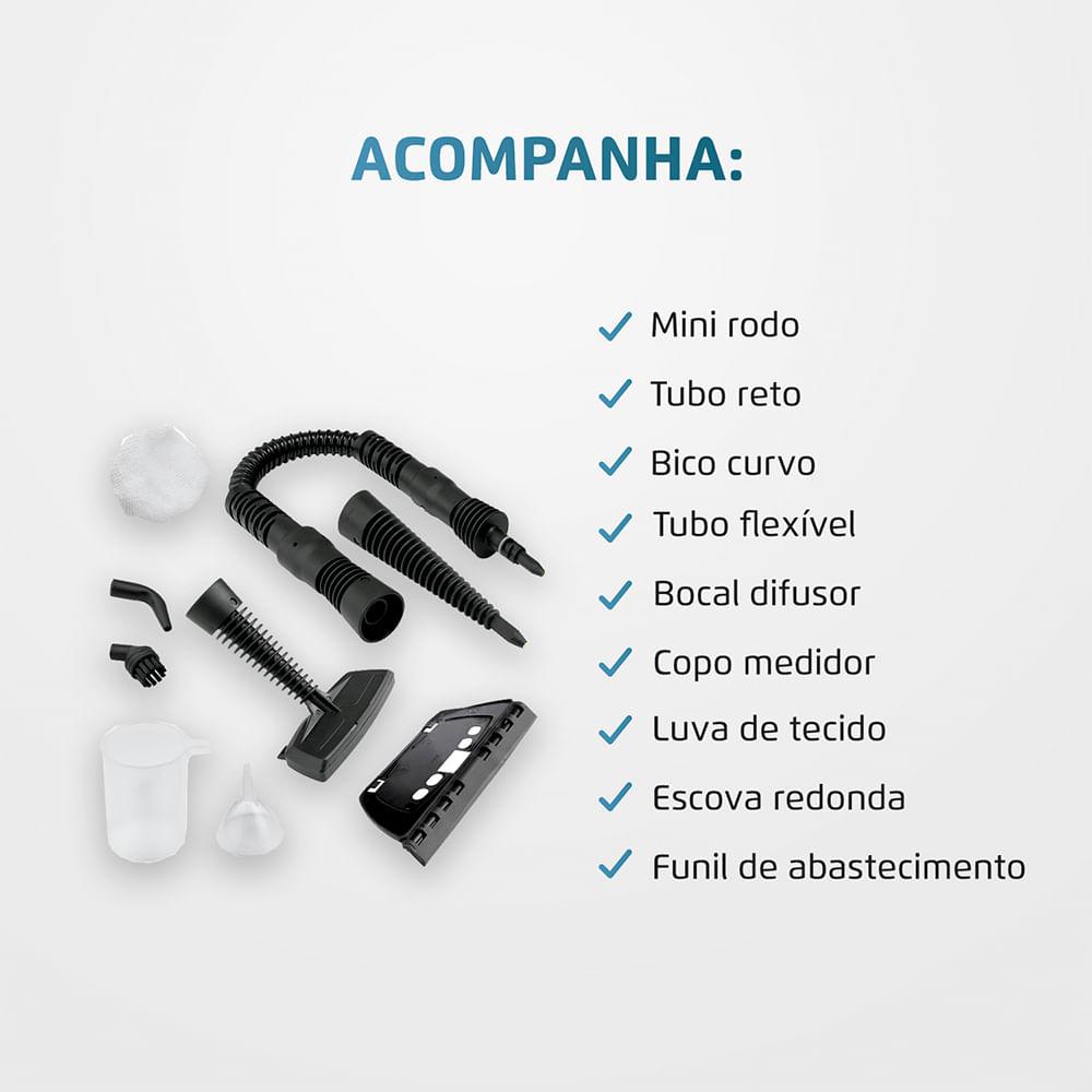 Higienizador Vapor Wash Mondial Amarelo e Preto 1000W HG-01 - 5