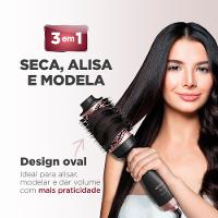 Escova Secadora Argan Mondial Preto e Golden Rose 1200W ES-14-BI - 3
