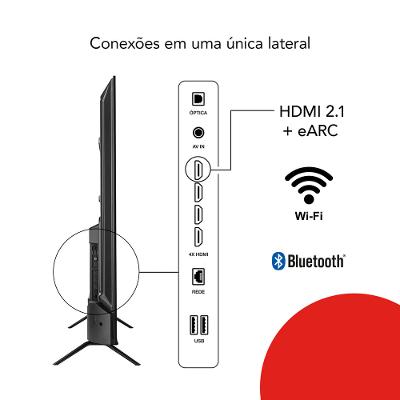 Smart TV AIWA 65” GOOGLE TV 4K Comando de voz Dolby Vision&Atmos AWS-TV-65-BL-01-A