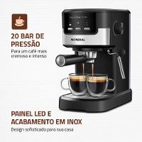 Cafeteira Espresso Dolce Crema 20 Bar Mondial Preto e Inox 1200W C-20-EC - 2