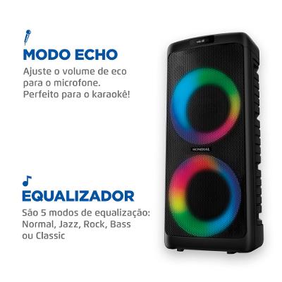 Party Box Mondial Preto 600W PBX-600-A