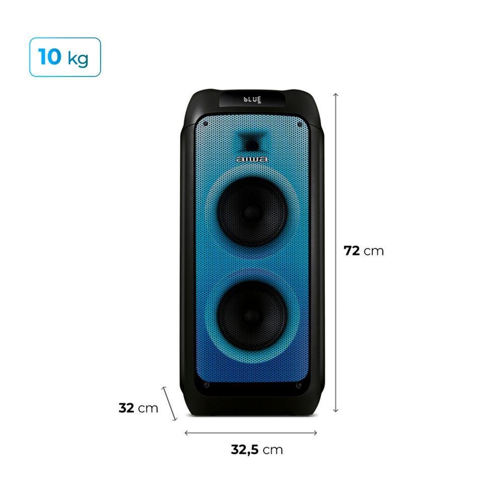 Caixa de Som PartyBox AIWA PB-05 Bluetooth 20H RGB USB TWS Preto - 9