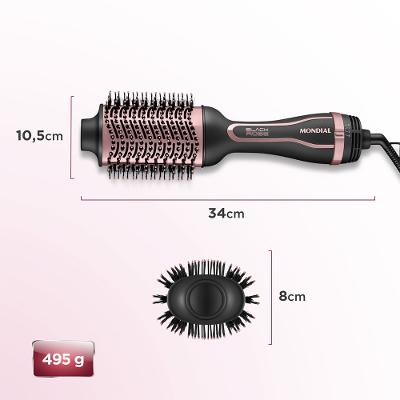 Escova Secadora Mondial Preto e Golden Rose ES-05-BI