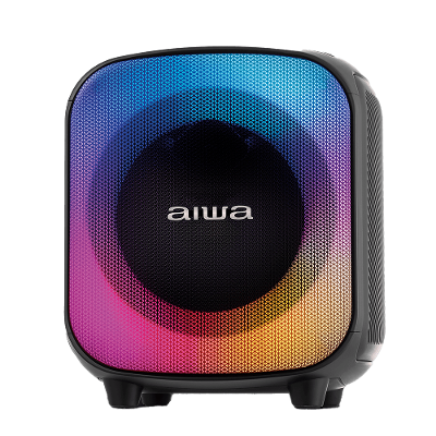 Caixa de Som PartyBox AIWA PB-07 Bluetooth 8H RGB USB TWS Preto