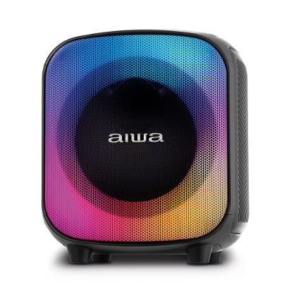 Caixa de Som PartyBox AIWA PB-07 Bluetooth 8H RGB USB TWS Preto