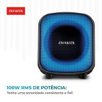 Caixa de Som PartyBox AIWA PB-07 Bluetooth 8H RGB USB TWS Preto - 3