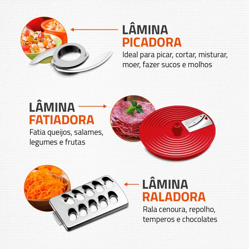 Multiprocessador Turbo Chef 9 em 1 Mondial MPN-01-RF - 5