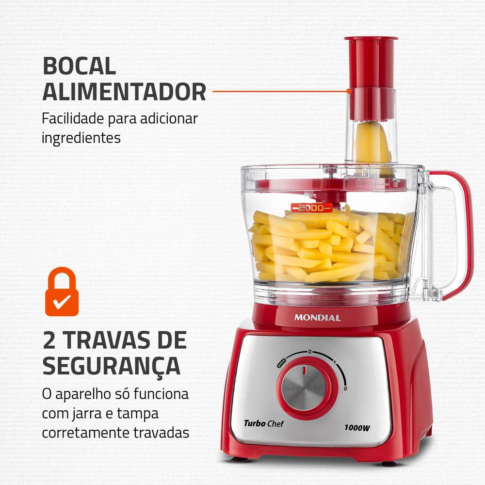 Multiprocessador Turbo Chef 9 em 1 Mondial MPN-01-RF - 8