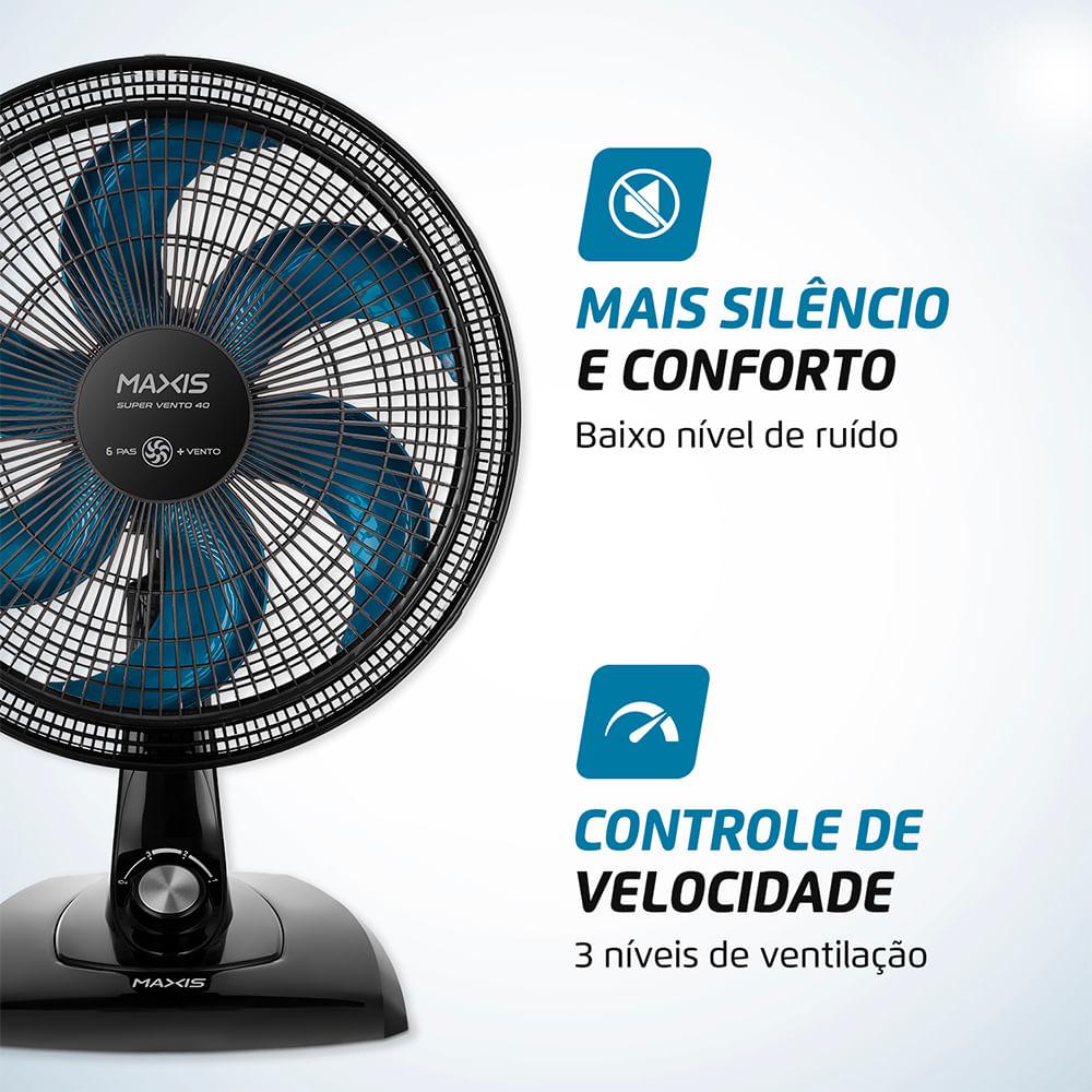 Ventilador de Mesa Maxis 6 pás 40cm V-40-MX-B - 3