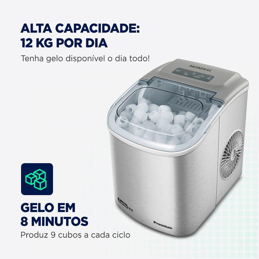 Máquina de Gelo Turbo Ice Premium Mondial MG-12-GI - 2
