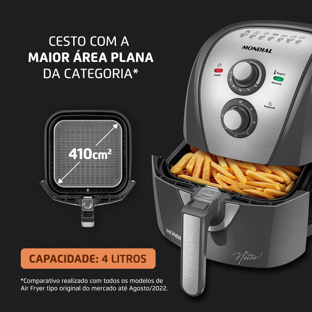 Fritadeira Sem Óleo Air Fryer 4L By Netão Mondial AFN-NT-01 - 2