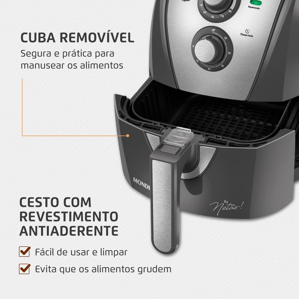 Fritadeira Sem Óleo Air Fryer 4L By Netão Mondial AFN-NT-01 - 3