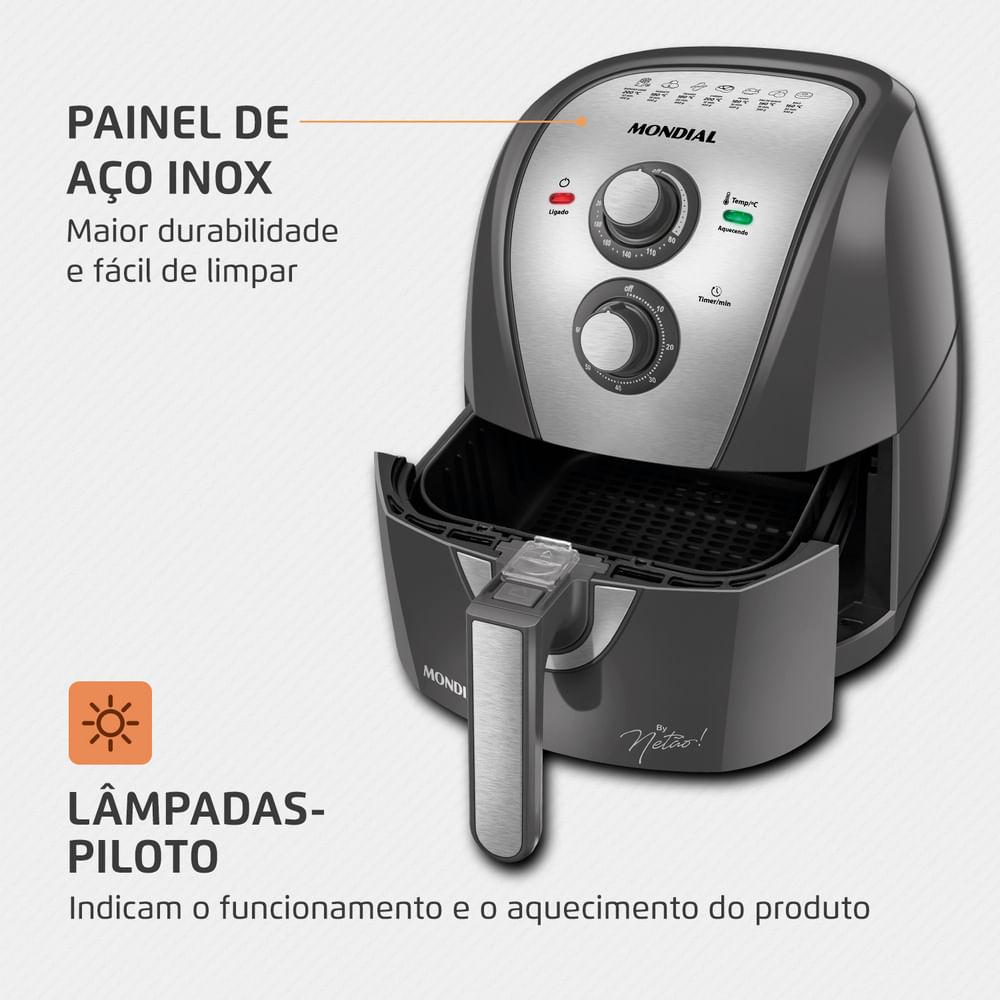 Fritadeira Sem Óleo Air Fryer 4L By Netão Mondial AFN-NT-01 - 5