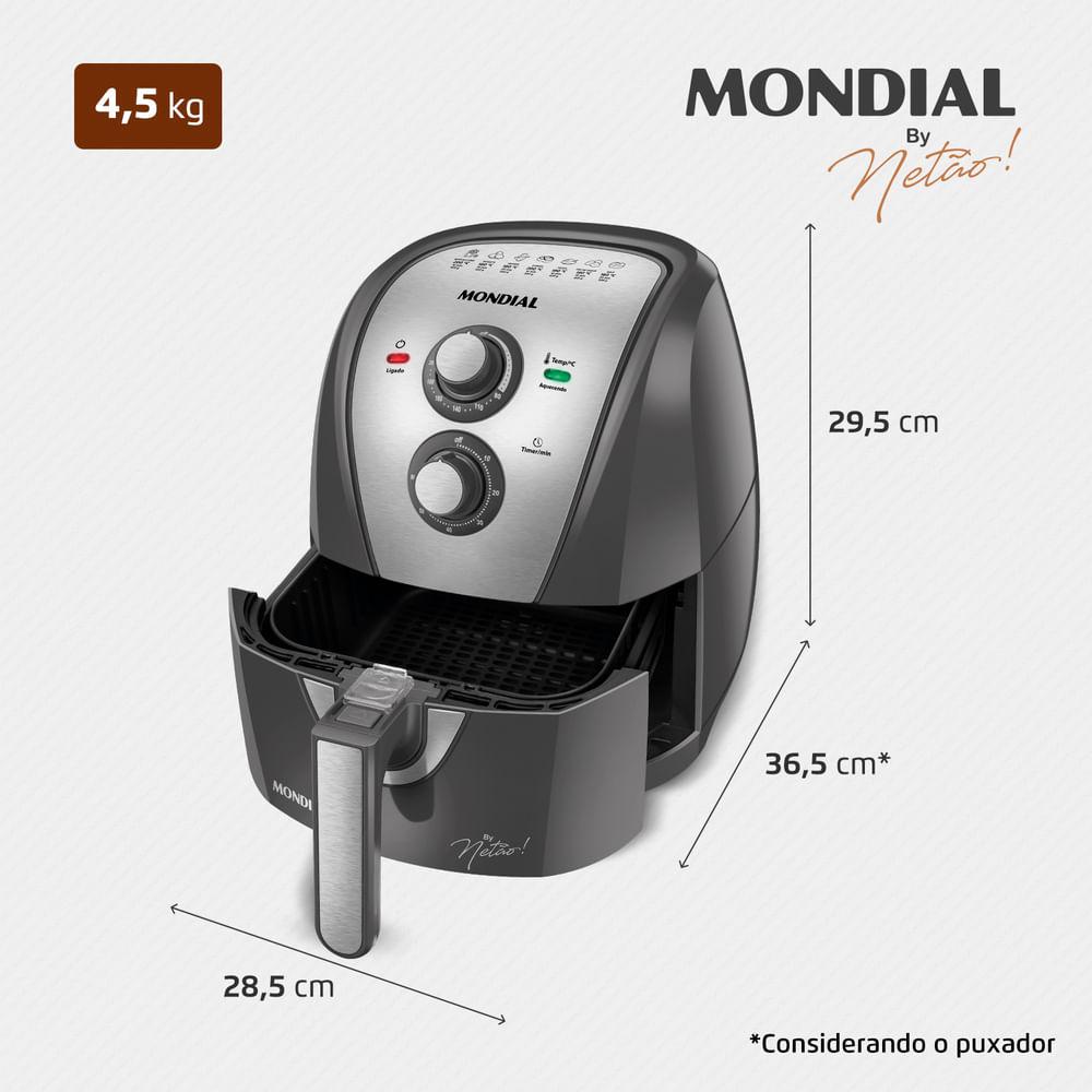 Fritadeira Sem Óleo Air Fryer 4L By Netão Mondial AFN-NT-01 - 7