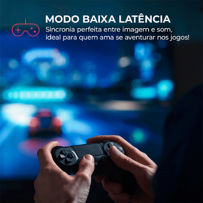 Fone de Ouvido Eardbud AIWA AWS-EB-04-P Bluetooth IPX4 ANC 26 Horas de bateria