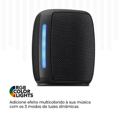 Caixa de Som Speaker AIWA SP-03-B 15W Bluetooth IPX4 RGB
