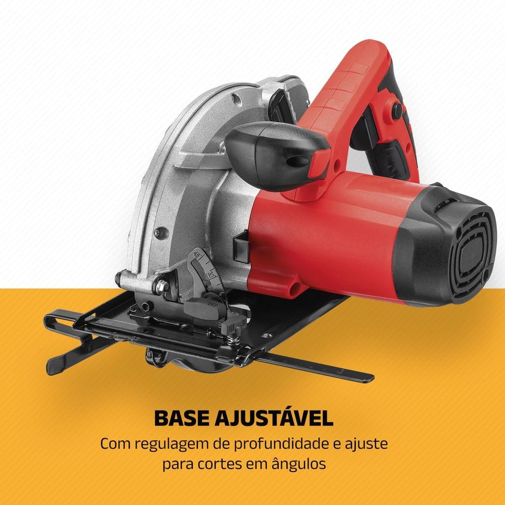 Serra Circular Mondial Vermelho 1500W FSC-04 - 5