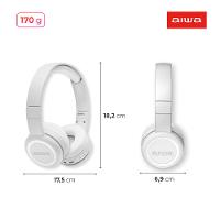 Fone de Ouvido Headphone AIWA HP-03-W Bluetooth Drive 30mm - 8