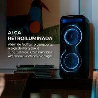 Caixa de Som PartyBox AIWA PB-08 Bluetooth 8H RGB USB TWS Preto - 9