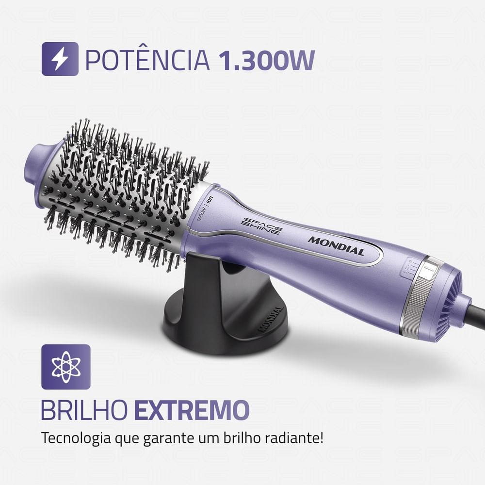 Escova Secadora Space Shine  Mondial  Lilás  1300W  - ES-21 - 2