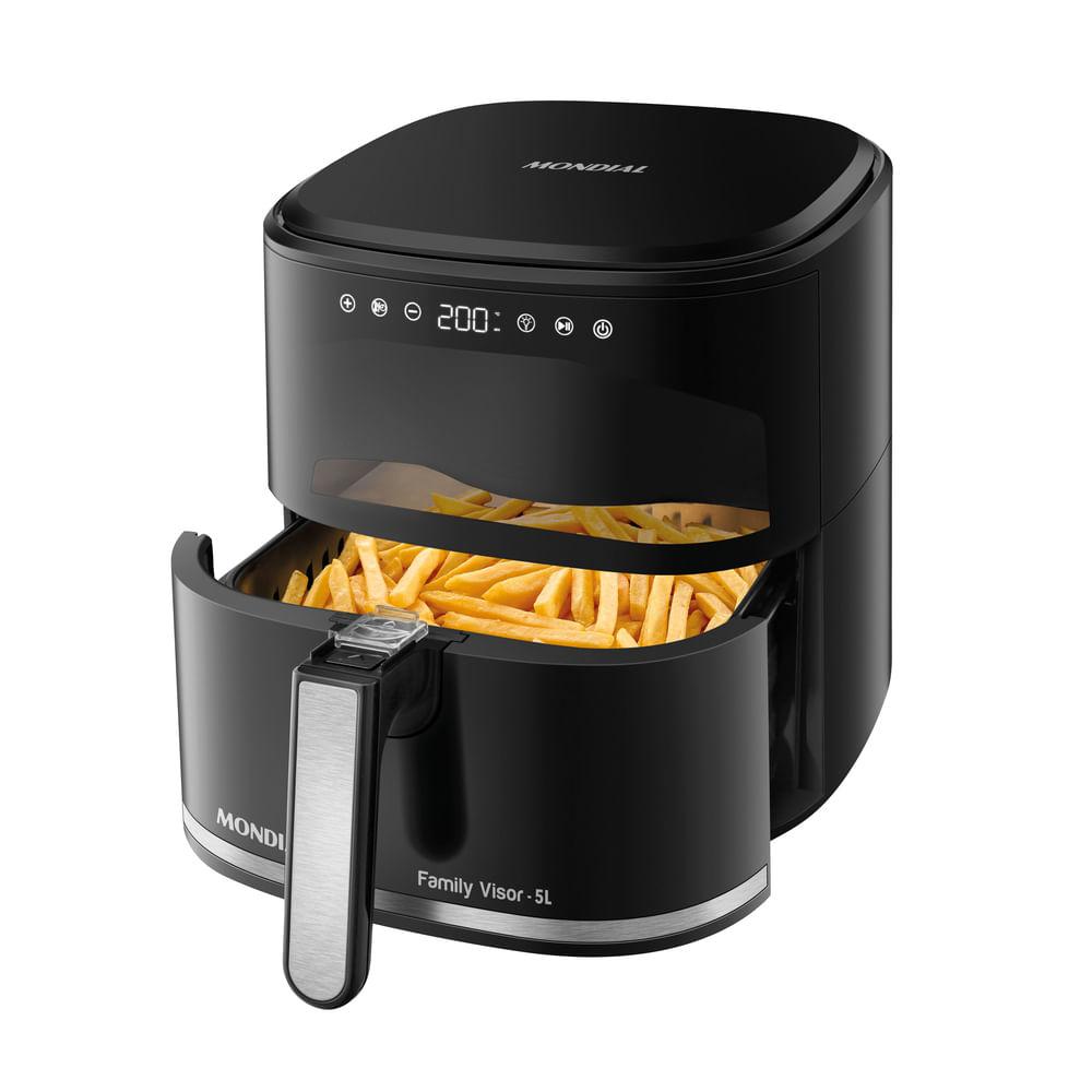 Fritadeira Sem Óleo Air Fryer Digital 5L  Mondial  Preto  2000W- AF-50-DV - 1