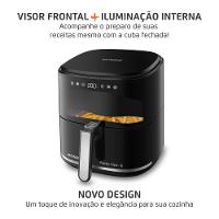 Fritadeira Sem Óleo Air Fryer Digital 5L  Mondial  Preto  2000W- AF-50-DV - 2