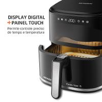 Fritadeira Sem Óleo Air Fryer Digital 5L  Mondial  Preto  2000W- AF-50-DV - 5