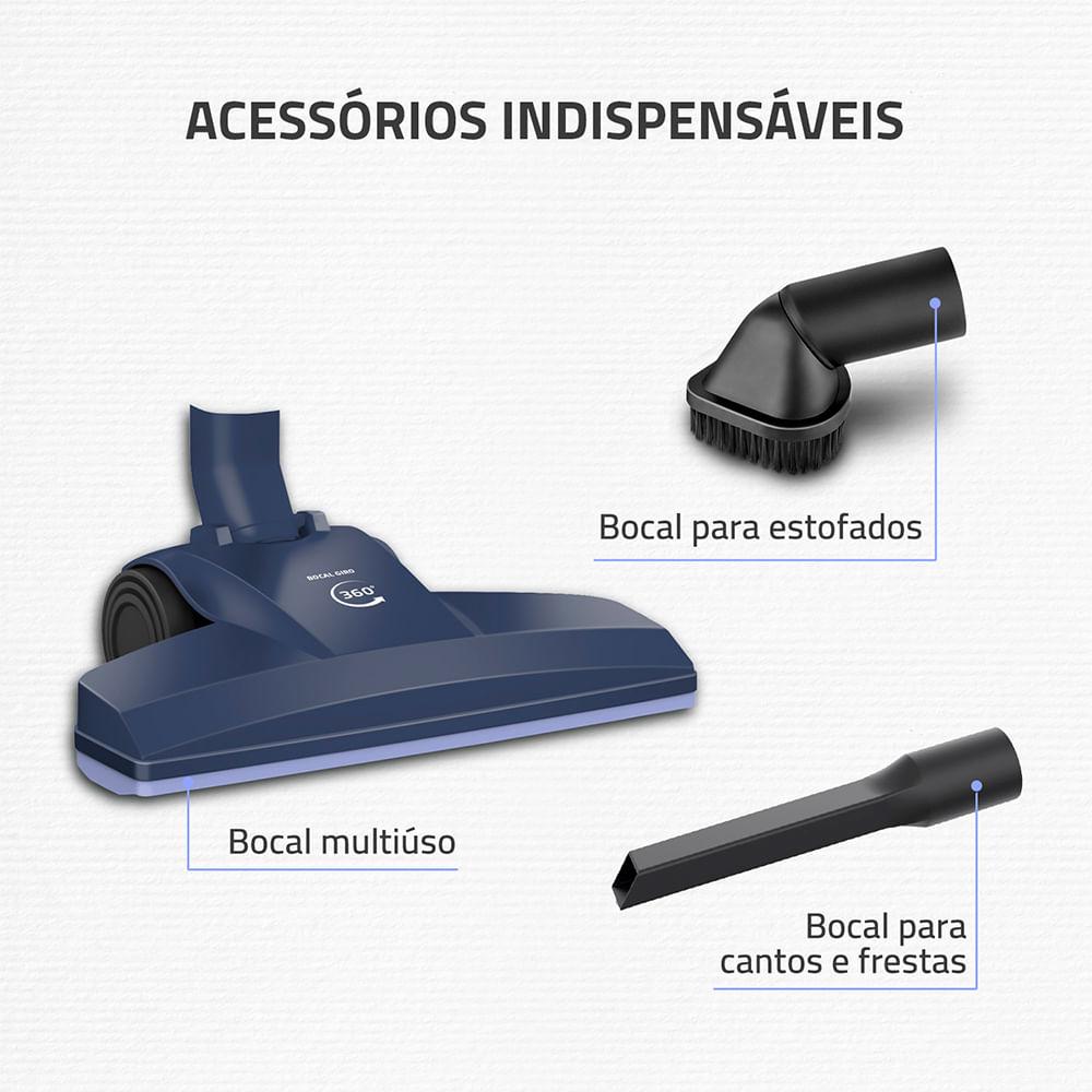 Aspirador de Pó Turbo Cycle Hepa Mondial 1550W  - AP-41-BLI - 8