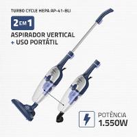 Aspirador de Pó Turbo Cycle Hepa Mondial 1550W  - AP-41-BLI - 2
