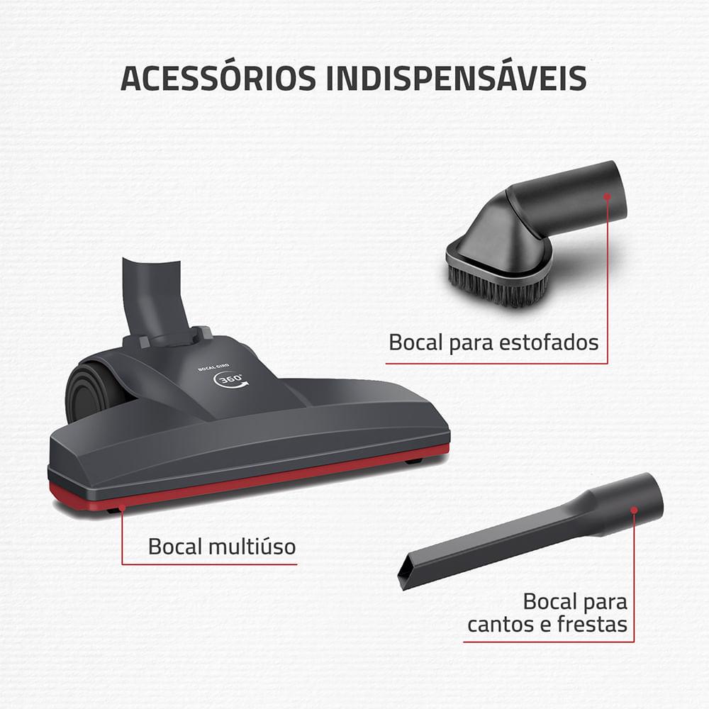 Aspirador de Pó Turbo Cycle Hepa Mondial 1550W - AP-41-GI - 9