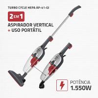 Aspirador de Pó Turbo Cycle Hepa Mondial 1550W - AP-41-GI - 2