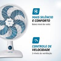 Ventilador de Mesa 30cm Super Vento Maxis Branco e Azul 50W V-30-MX-W - 3