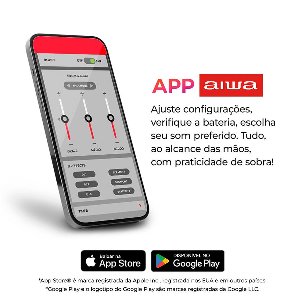 Fone de Ouvido Earbud Aiwa EB-05-B Bluetooth ENC APP - 3