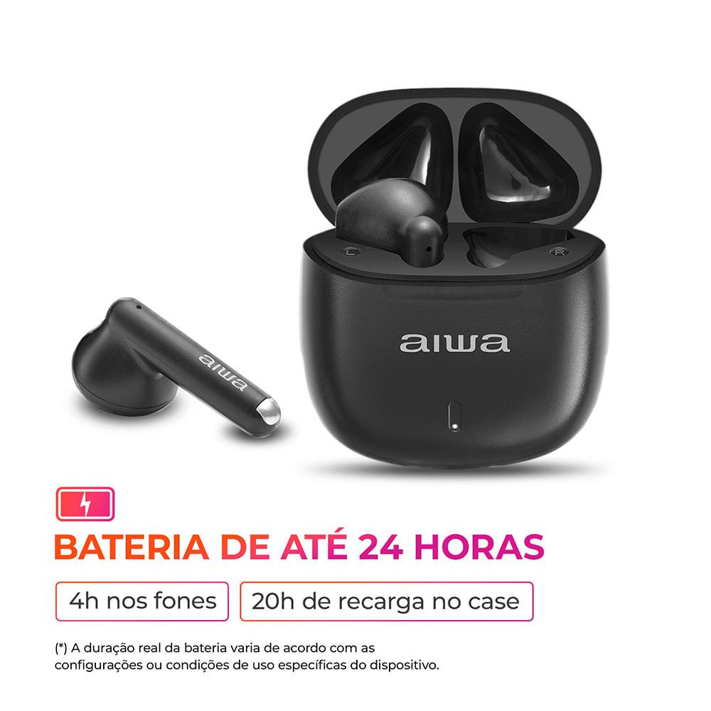 Fone de Ouvido Earbud Aiwa EB-05-B Bluetooth ENC APP - 5