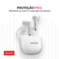 Fone de Ouvido Earbud Aiwa EB-05-W Bluetooth ENC APP - 7