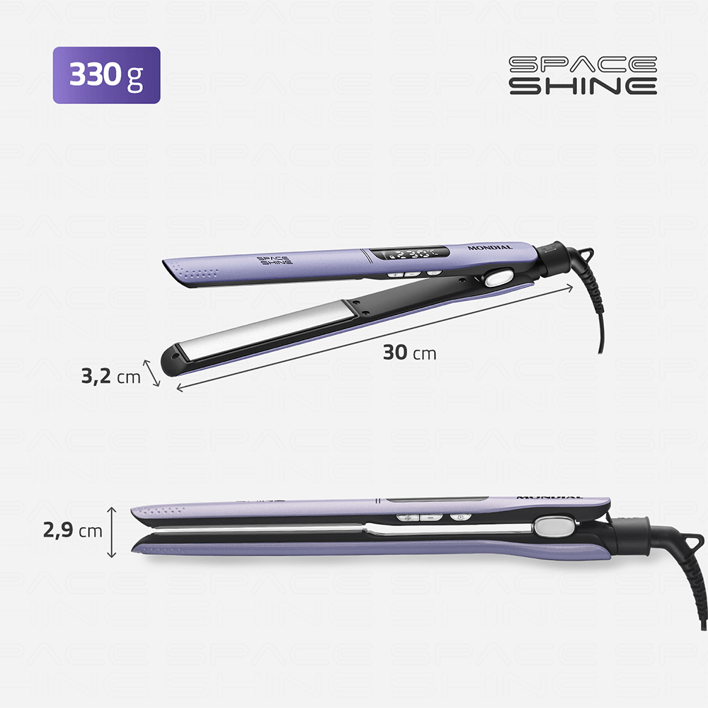 Prancha Alisadora Space Shine Mondial Lilás 50W Bivolt - P-26 - 7