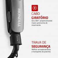 Prancha Alisadora Space Shine Mondial Grafite 50W Bivolt - P-25 - 2