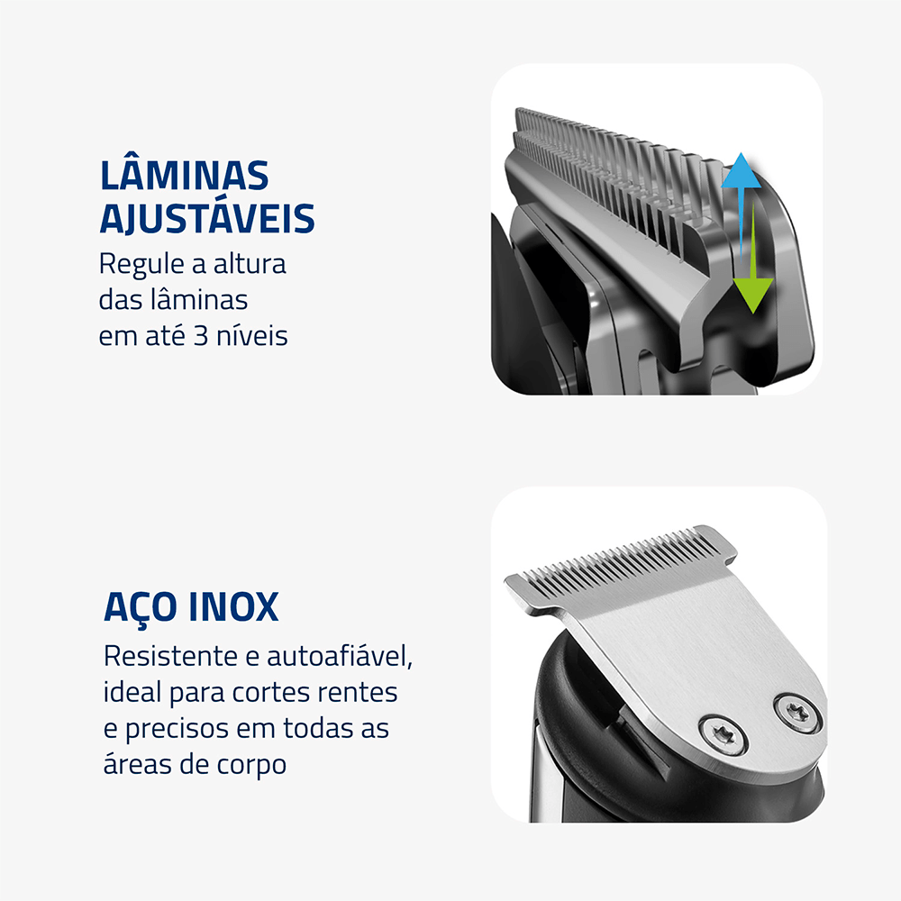 Aparador de Pelos PraticGroom Mondial Preto 6W Bivolt - BG-09 - 4