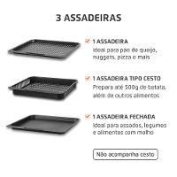 Fritadeira Elétrica Forno Oven 12L Mondial AFON-12L-BI-BC - 3