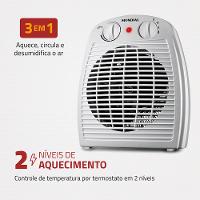 Aquecedor A Ar Mondial Cinza e Branco 2000W A-08 - 2