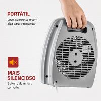 Aquecedor A Ar Mondial Cinza e Branco 2000W A-08