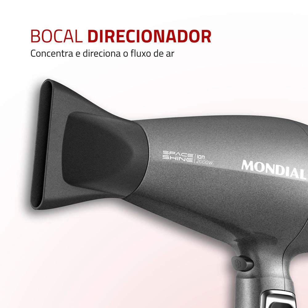 Secador de Cabelos Space Shine Mondial Grafite 2000W SC-20 - 5