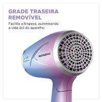 Secador de Cabelo By Juliette Mondial Azul e Rosa 1200W SCT-JU-03 - 8
