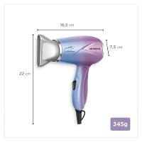Secador de Cabelo By Juliette Mondial Azul e Rosa 1200W SCT-JU-03 - 9