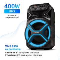 Caixa Amplificada Mondial Preto 400W RMS Bivolt - CM-400-L - 2
