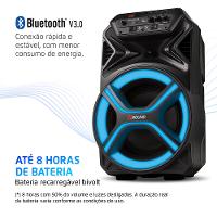 Caixa Amplificada Mondial Preto 400W RMS Bivolt - CM-400-L - 8